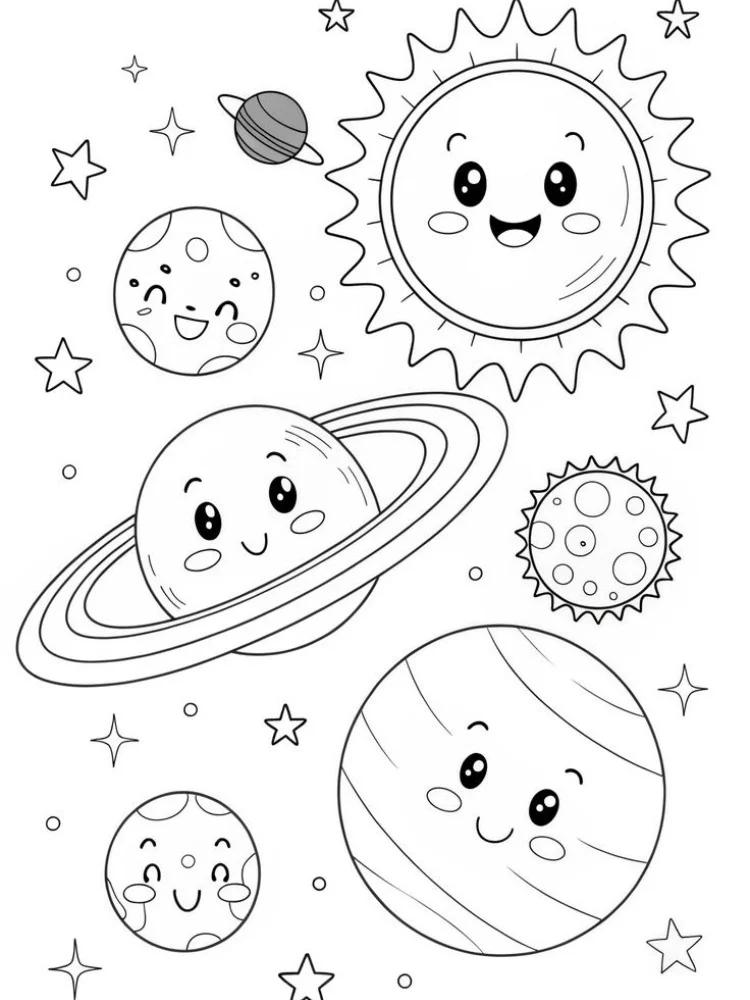 Planete de colorat p17