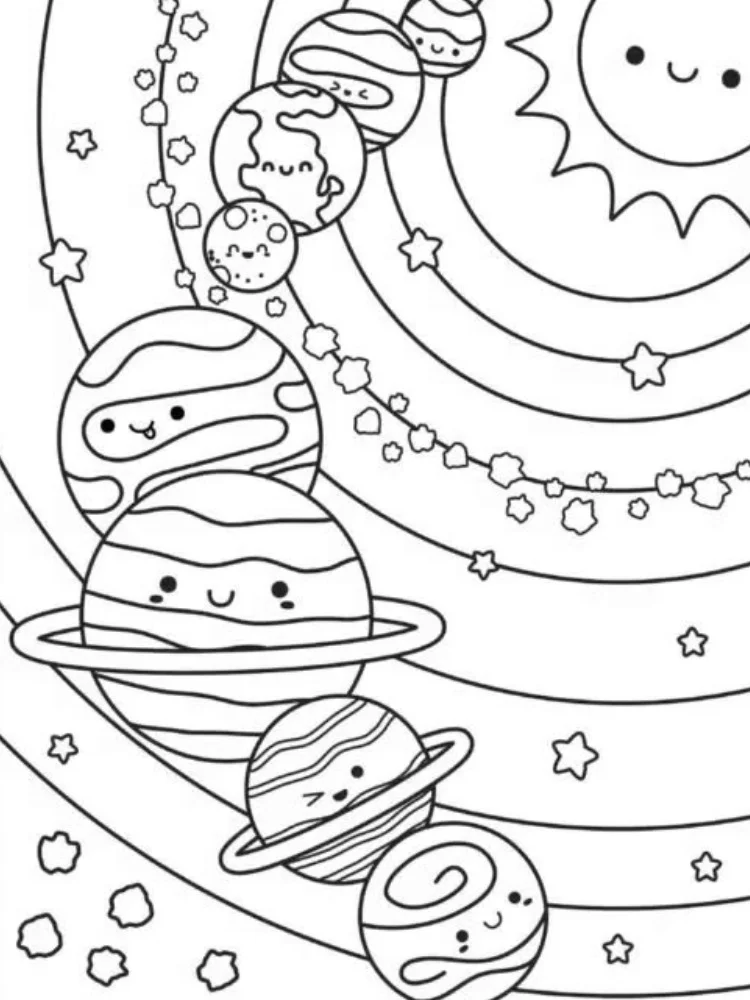 Planete de colorat p3