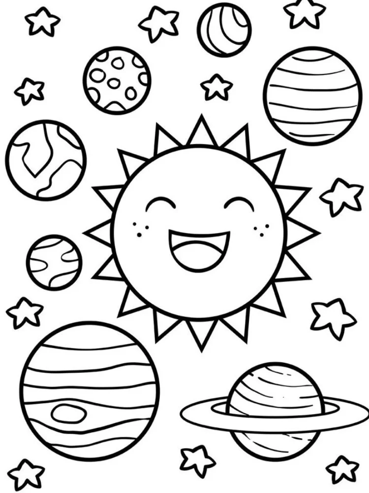 Planete de colorat p16