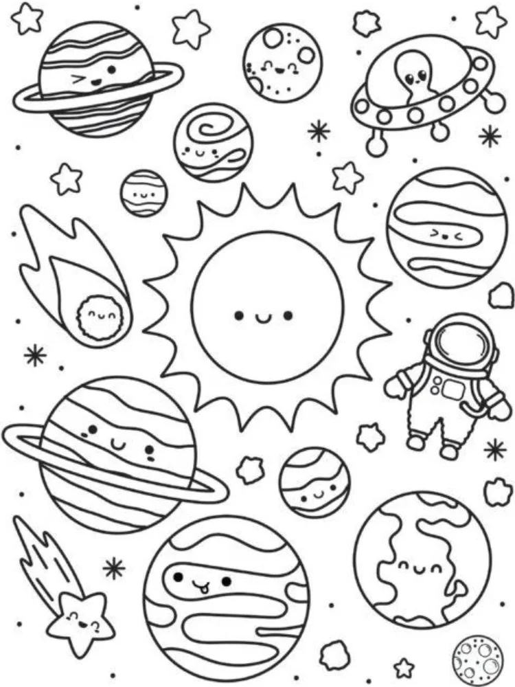 Planete de colorat p10