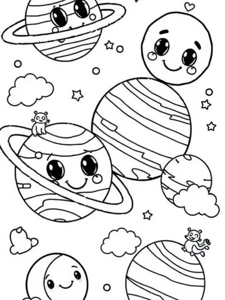 Planete de colorat p9