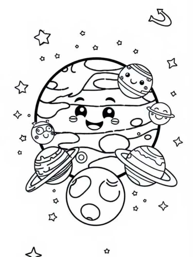 Planete de colorat p14