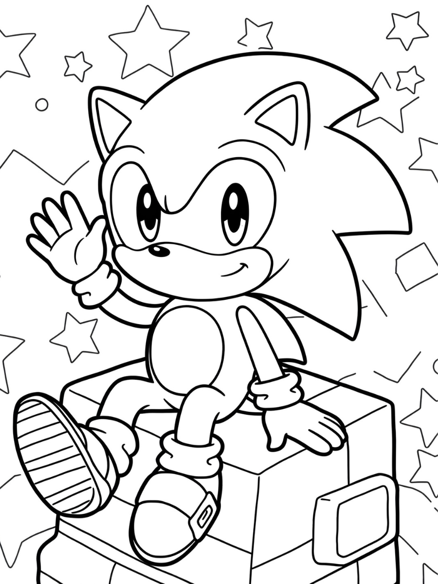 Sonic de colorat p0