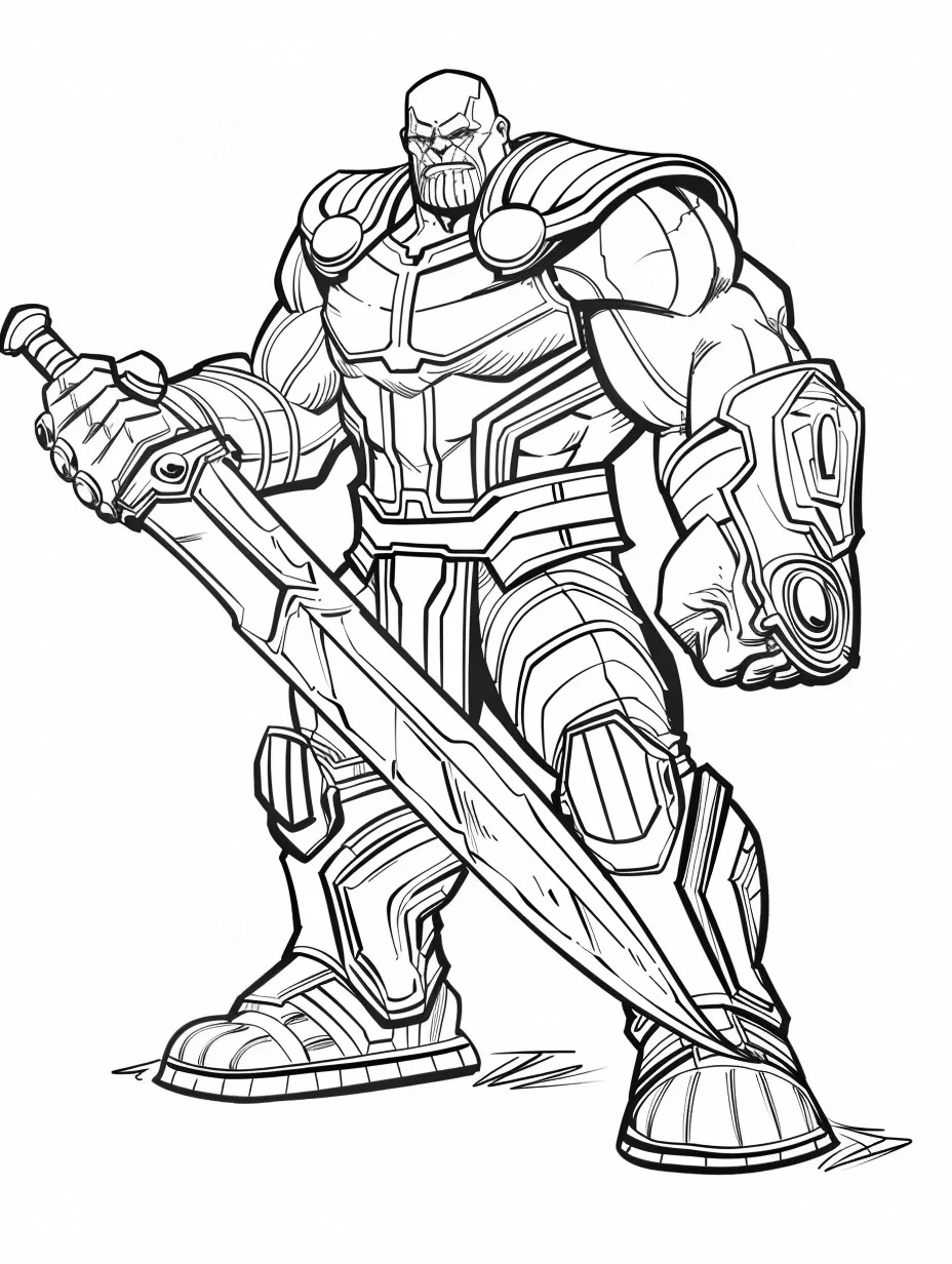 Thanos de colorat p9