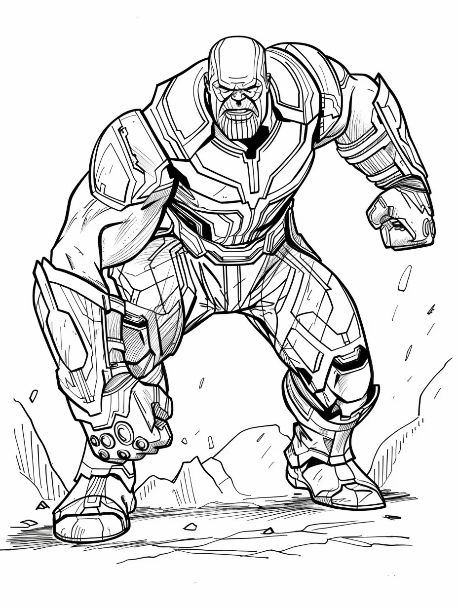Thanos de colorat p8