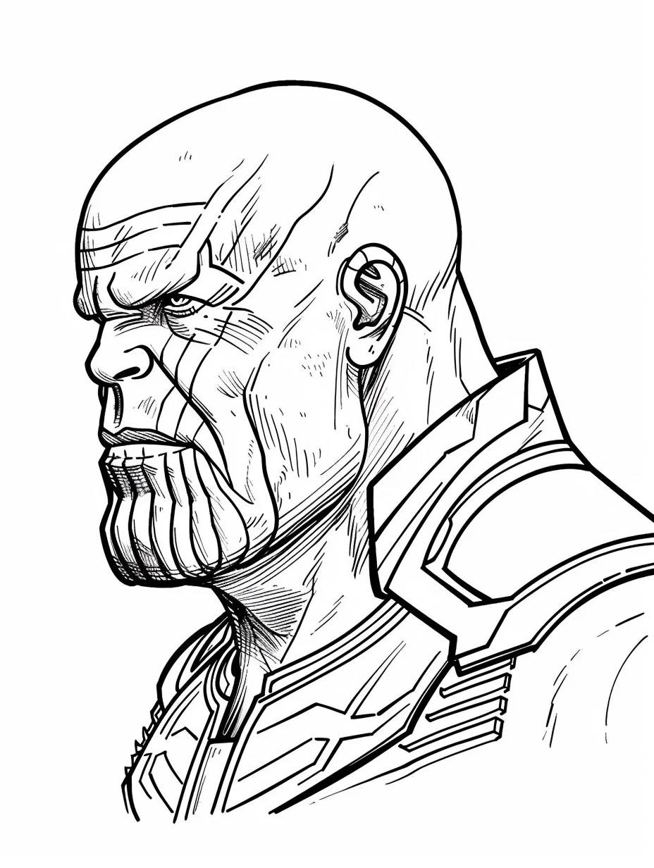 Thanos de colorat p7