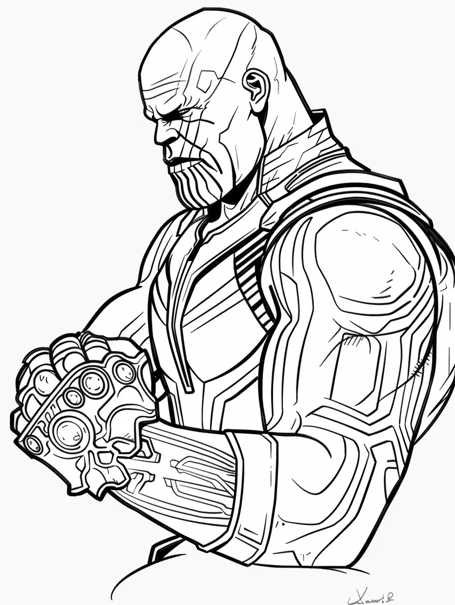 Thanos de colorat p6