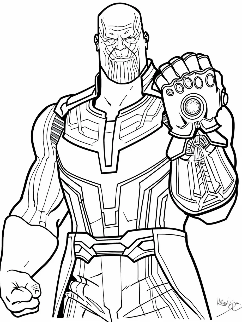 Thanos de colorat p16