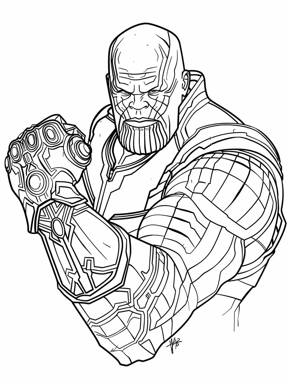 Thanos de colorat p15