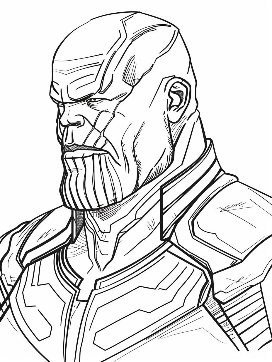 Thanos de colorat p0