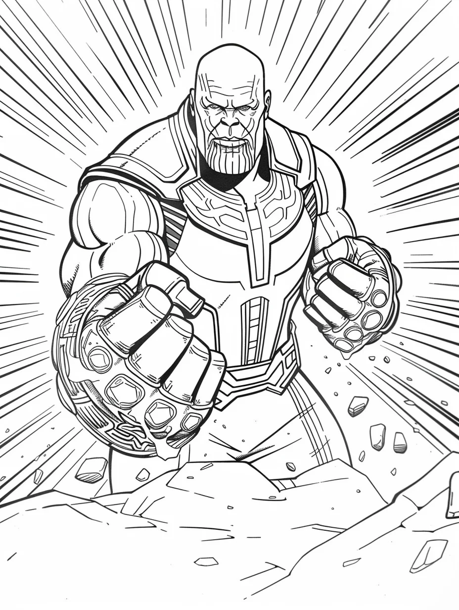 Thanos de colorat p28