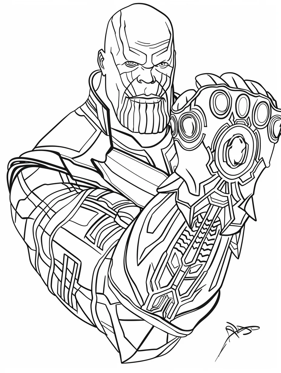 Thanos de colorat p17