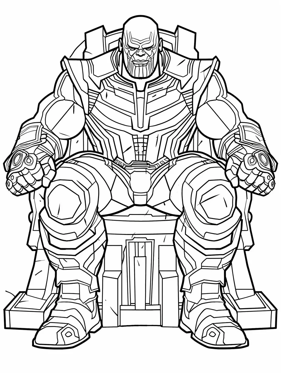 Thanos de colorat p3