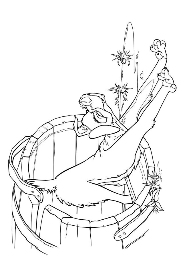 Fisă de colorat cu Doamna si vagabondul de colorat p47