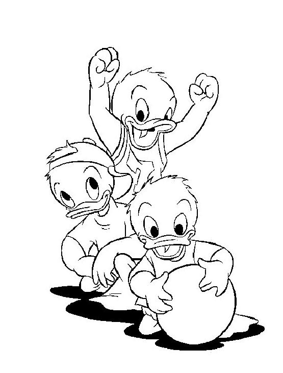 Fisă de colorat cu Donald duck de colorat p03