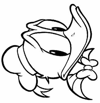 Fisă de colorat cu Donald duck de colorat p20