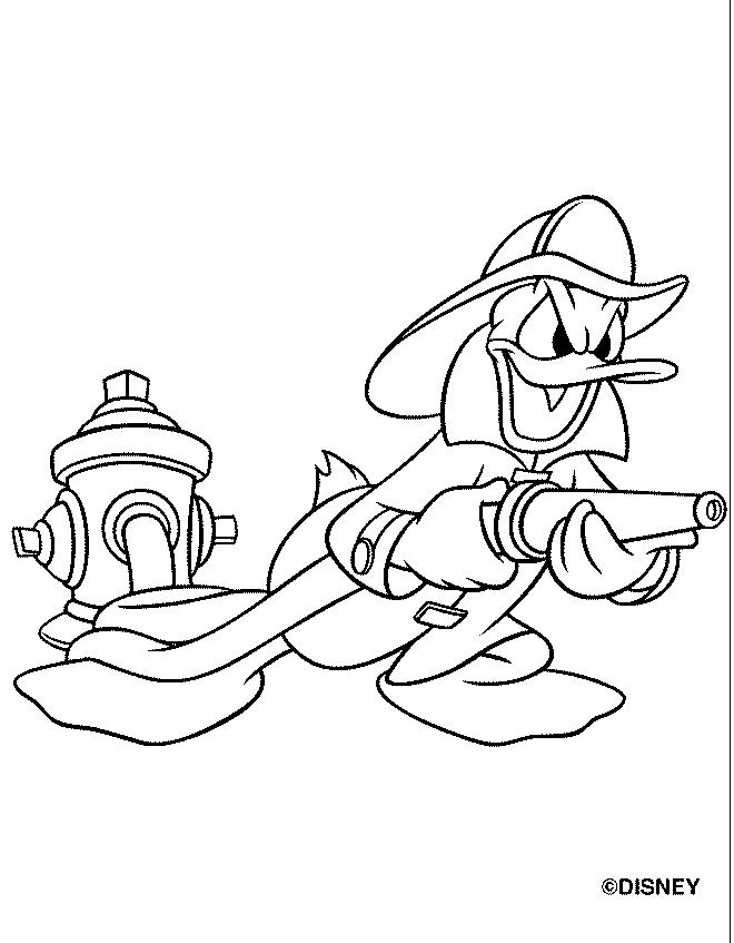 Fisă de colorat cu Donald duck de colorat p23