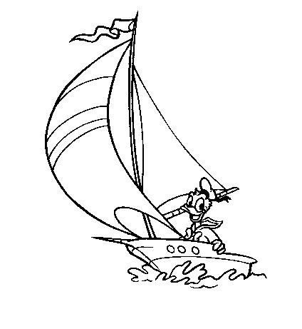 Fisă de colorat cu Donald duck de colorat p27