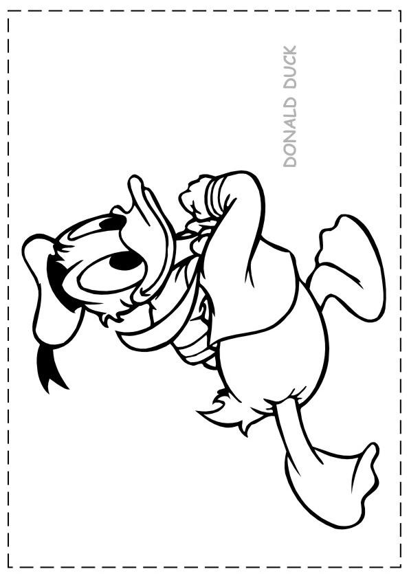 Fisă de colorat cu Donald duck de colorat p31