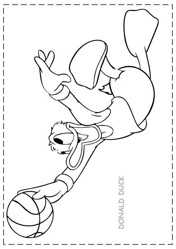 Fisă de colorat cu Donald duck de colorat p32