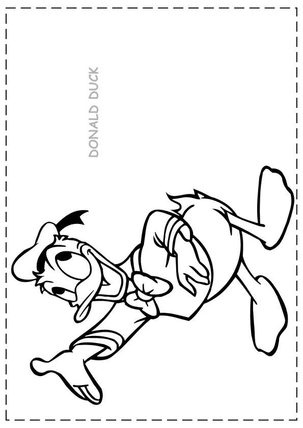 Fisă de colorat cu Donald duck de colorat p34