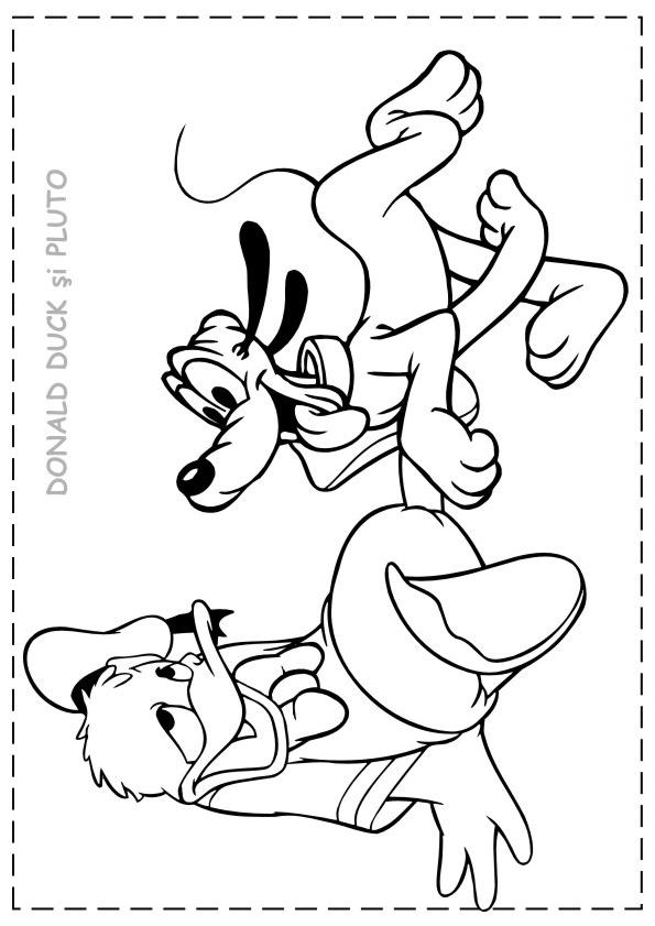 Fisă de colorat cu Donald duck de colorat p38