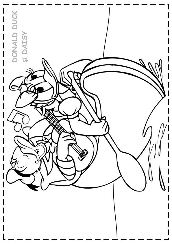 Fisă de colorat cu Donald duck de colorat p41