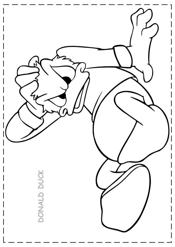 Fisă de colorat cu Donald duck de colorat p44