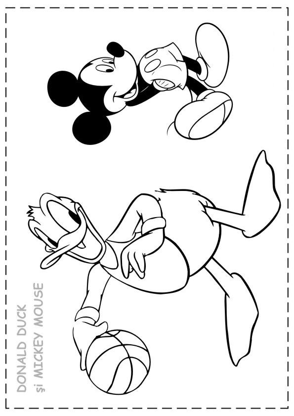 Fisă de colorat cu Donald duck de colorat p47