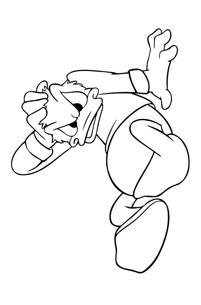 Fisă de colorat cu Donald duck de colorat p49