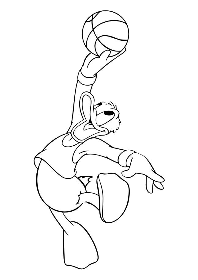 Fisă de colorat cu Donald duck de colorat p51