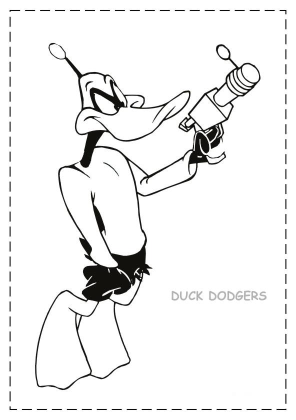 Fisă de colorat cu Duck dodgers de colorat p10