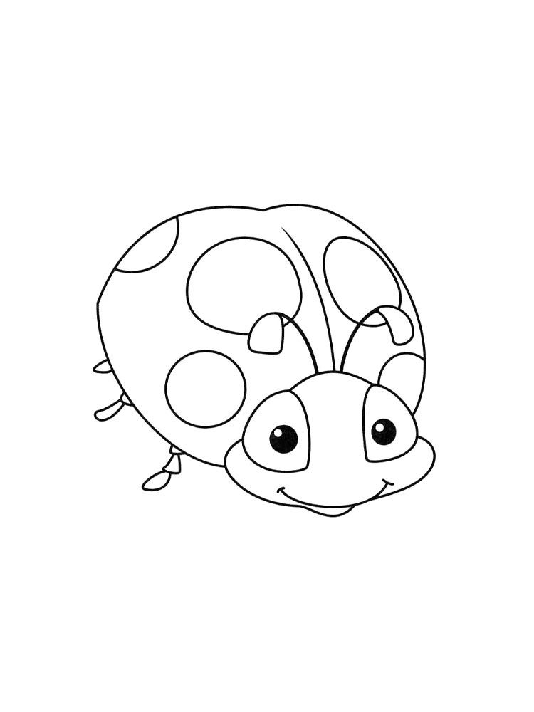 Fișă cu buburuza de colorat p16