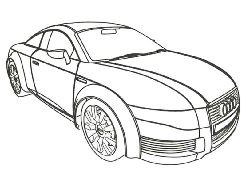 Fisă de colorat cu Masini de colorat p5