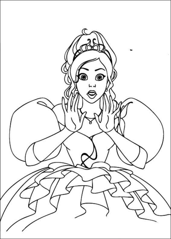 Fisă de colorat cu Enchanted de colorat p01