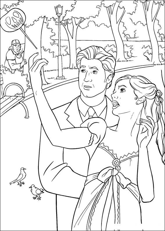 Fisă de colorat cu Enchanted de colorat p05