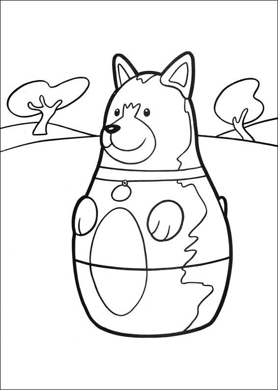 Fisă de colorat cu Eroii orasului higgly de colorat p20