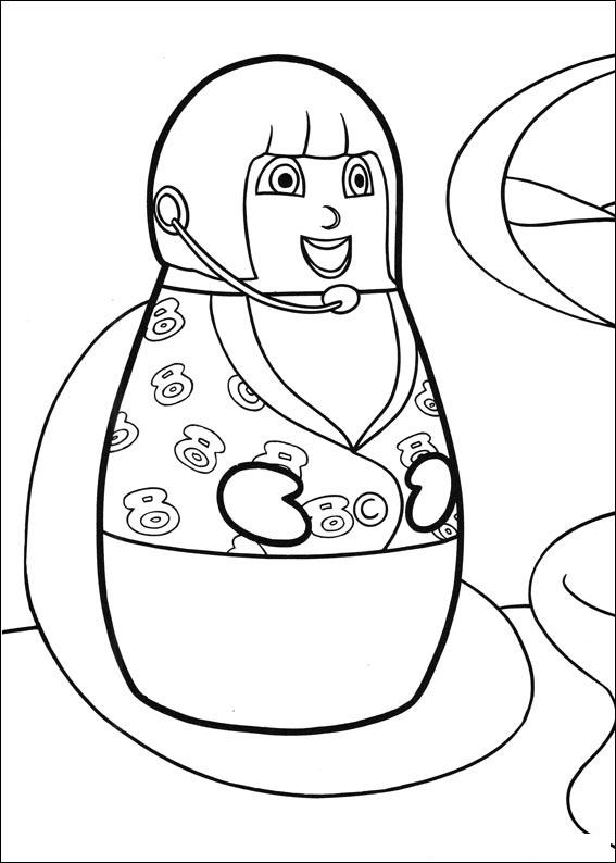 Fisă de colorat cu Eroii orasului higgly de colorat p21