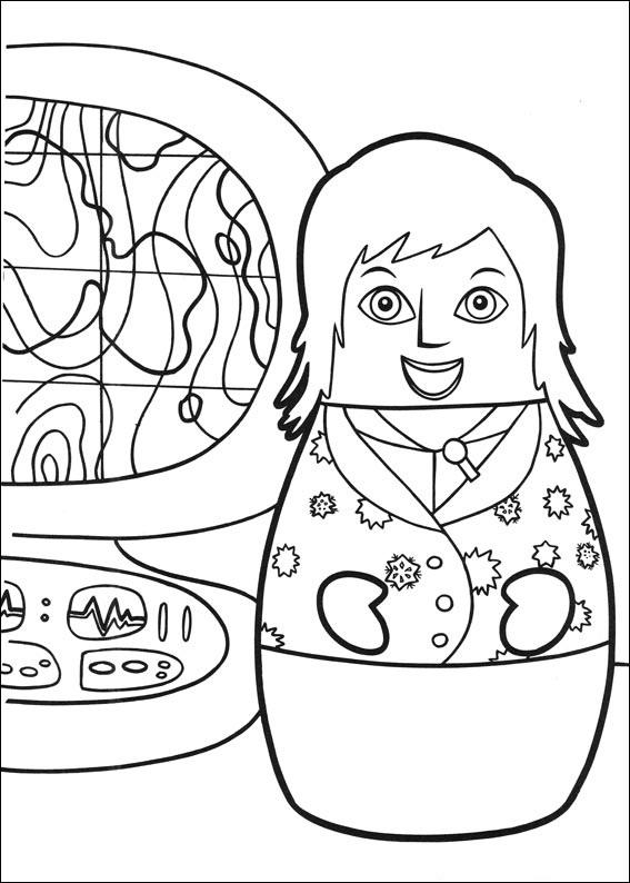 Fisă de colorat cu Eroii orasului higgly de colorat p25