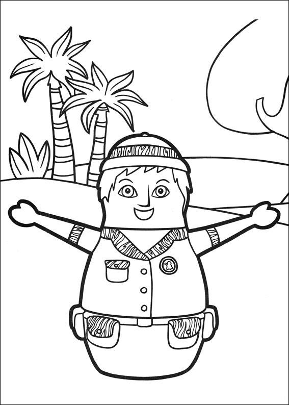 Fisă de colorat cu Eroii orasului higgly de colorat p28