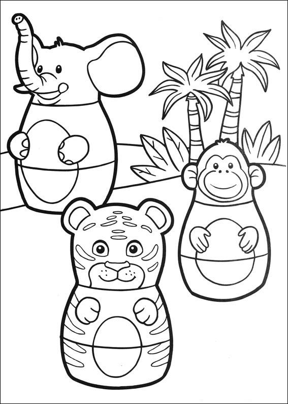 Fisă de colorat cu Eroii orasului higgly de colorat p29