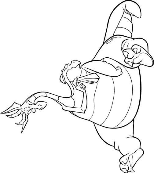 Fisă de colorat cu Excalibur de colorat p03