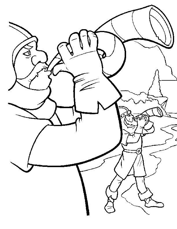 Fisă de colorat cu Excalibur de colorat p17