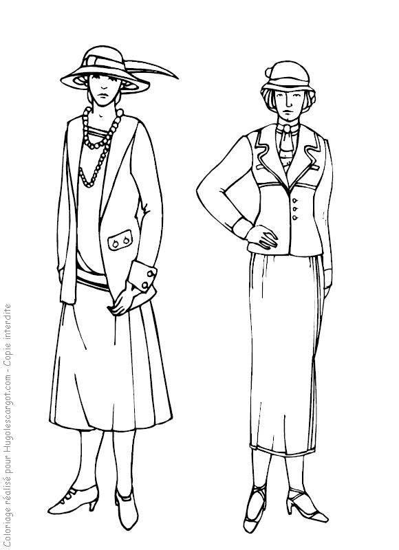 Fisă de colorat cu Fashion de colorat p02