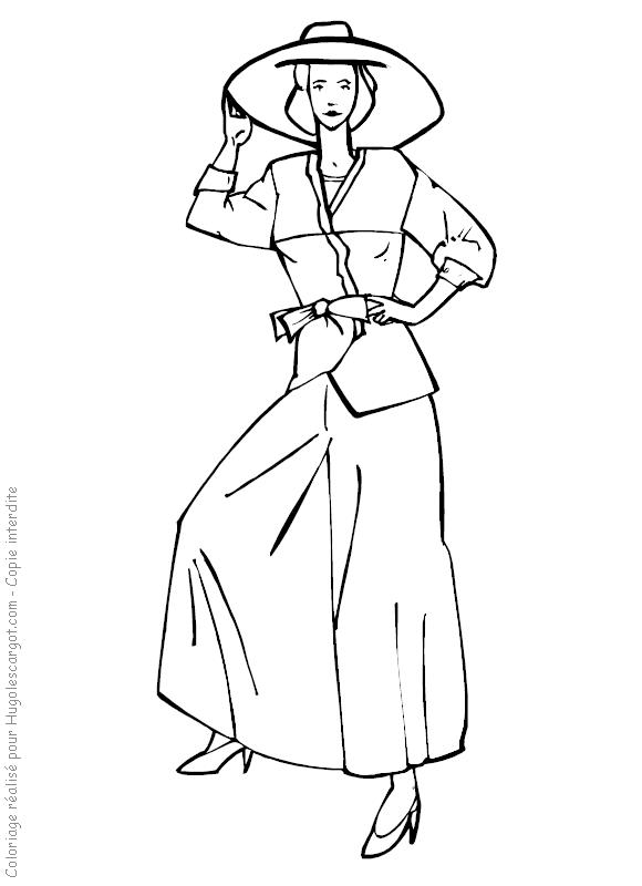 Fisă de colorat cu Fashion de colorat p03