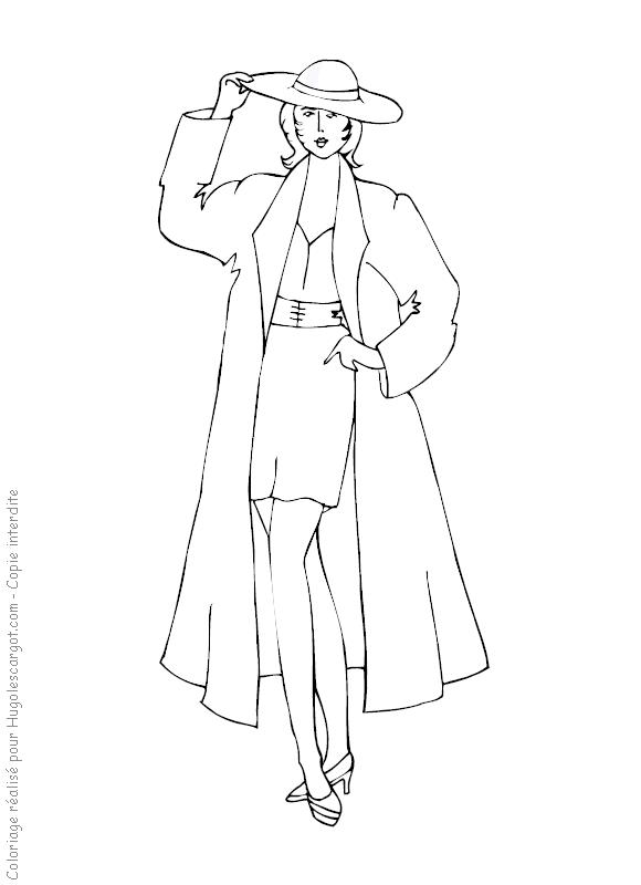 Fisă de colorat cu Fashion de colorat p04