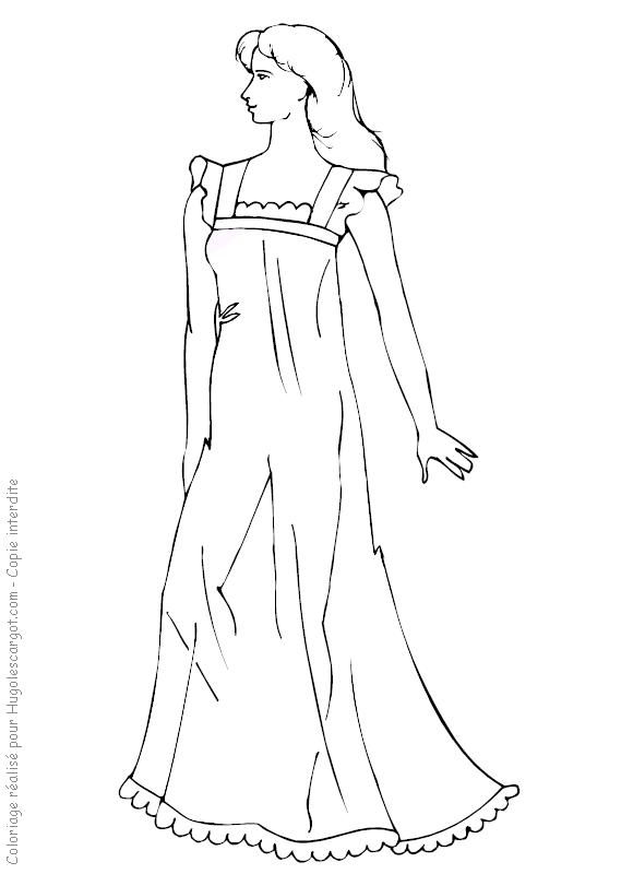 Fisă de colorat cu Fashion de colorat p07