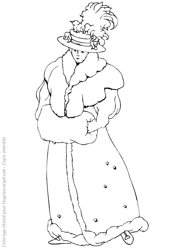 Fisă de colorat cu Fashion de colorat p16