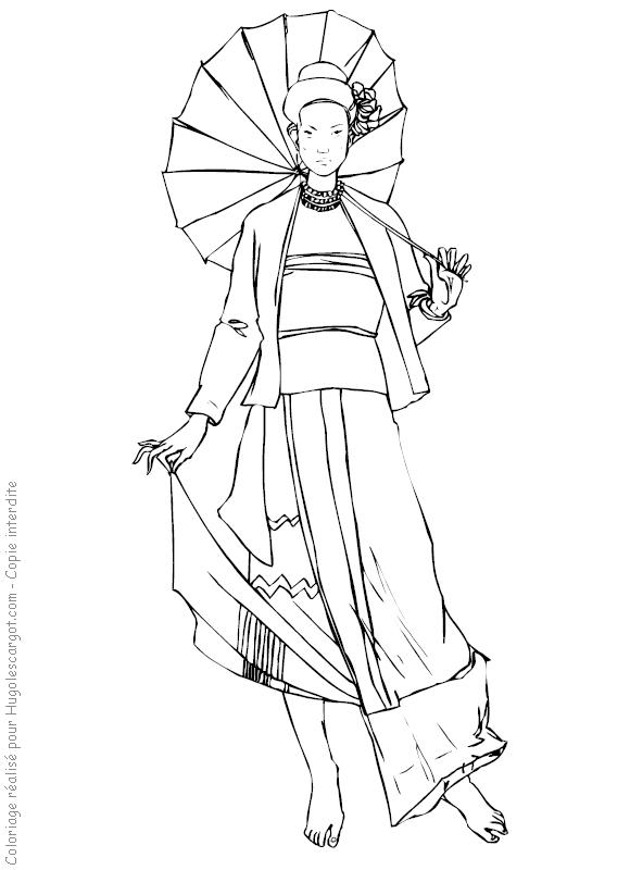 Fisă de colorat cu Fashion de colorat p17