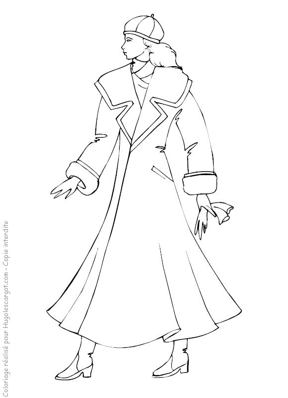 Fisă de colorat cu Fashion de colorat p20